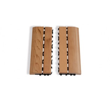 Деревянный коврик Sawo,боковая часть(пара) 595-D-SID (285мм*115мм) кедр