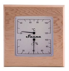Термогигрометр Sawo 225-THD со стеклом кедр