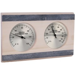 Термогигрометр Sawo 282-THRA со стеклом осина