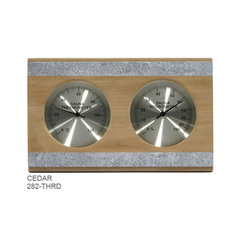 Термогигрометр Sawo 282-THRD cо стеклом кедр