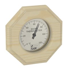 Термометр Sawo 240-ТА со стеклом осина