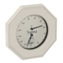 Термогигрометр Sawo 241-THA со стеклом осина