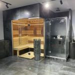 Комбинированная инфракрасная сауна под ключ стиль хайтек