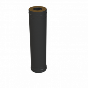 Сэндвич-труба К L-1000 Grill'D AISI 430 0,8мм/ОС 0,5мм (D115/250) черный (порошковая краска)